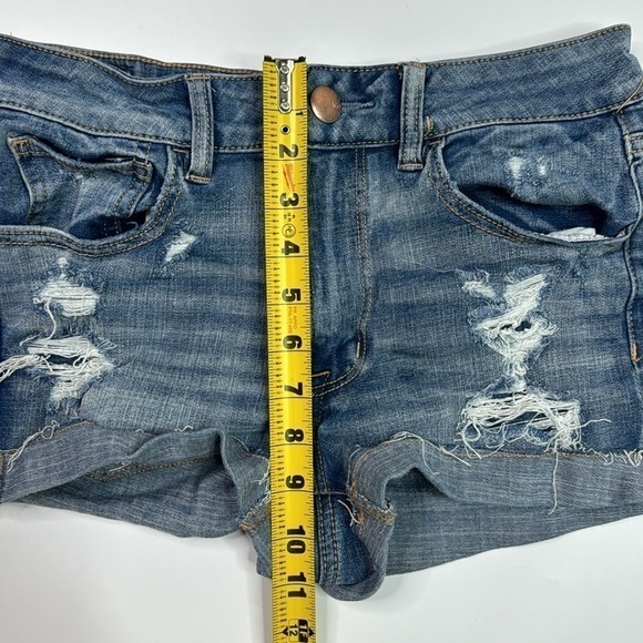 American Eagle 360 Super Stretch Hi Rise Shortie Shorts Size 6 - Picture 4 of 9